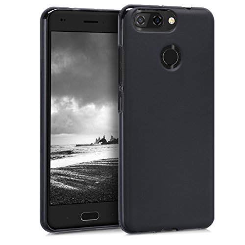 kwmobile Funda Compatible con ZTE Blade V9 Vita - Carcasa de TPU Silicona - Protector Trasero en Negro Mate