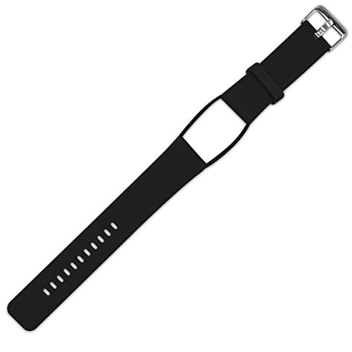 kwmobile Pulsera Compatible con Polar A360 / A370 - Brazalete de Silicona en Negro sin Fitness Tracker