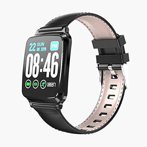 KWY Inteligente de Watch-rastreador de Ejercicios Impermeable Pantalla táctil Completa Reloj de la Aptitud SmartWatch Bluetooth con Ritmo cardíaco/Monitor de sueño para iOS Android