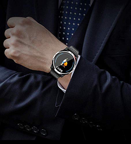 KWY Reloj Elegante, rastreador de Ejercicios de Ritmo cardíaco del sueño Bluetooth Monitor Control de Actividad de la Pantalla táctil, IP67 Impermeable para Hombres, Mujeres Android iOS