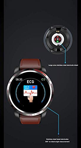 KWY Smart-Reloj de 1,3 Pulgadas Ultra-Color de la Pantalla rastreador de Ejercicios, Ritmo cardíaco, la presión Arterial, electrocardiograma