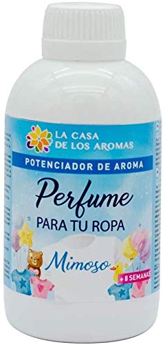 La Casa de los Aromas, Perfume para tu Ropa Aroma Mimoso, Potenciador de Aroma para tu ropa, en Lavadora o a Mano, 250ml