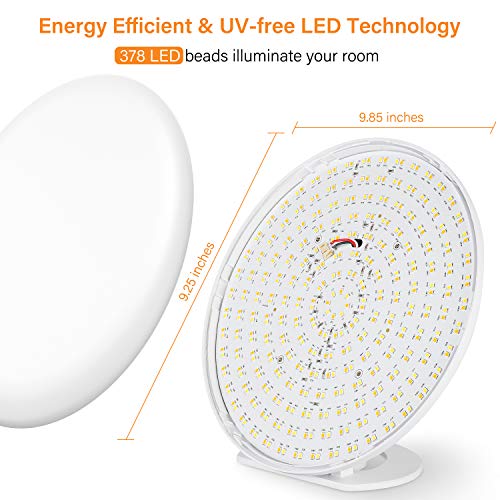 Lámpara de luz diurna con función de memoria, lámpara de espectro completo sin rayos UV con regulador de intensidad sin niveles, lámpara LED de luz diurna con temporizador