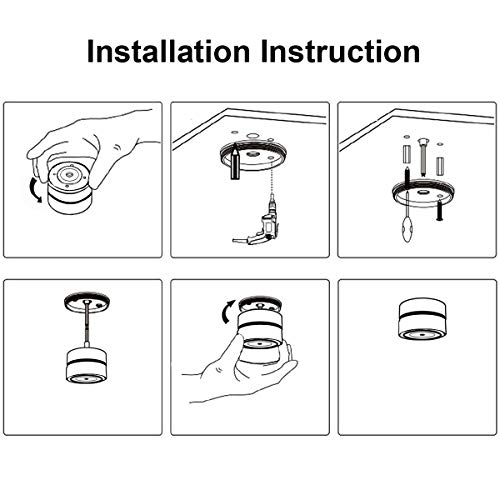 LANBOS 12W Lámpara de techo LED,Foco LED para techo y pared, Focos para el techo,Lámpara de pared,Luz de techo led,Plafón con Focos,Orientable, IP20, 10X6CM (blanco+Blanco Neutra)