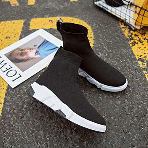 Las Mujeres Zapatillas de Moda Verano Tendencia Calcetines Zapatillas luz Alta Superior al Aire Libre Jogging Zapatillas Deportivas Juveniles