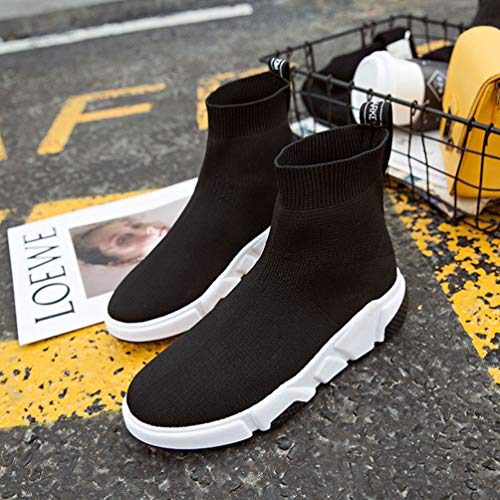 Las Mujeres Zapatillas de Moda Verano Tendencia Calcetines Zapatillas luz Alta Superior al Aire Libre Jogging Zapatillas Deportivas Juveniles