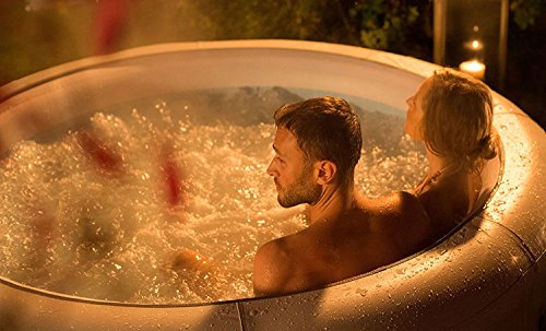 Lay-Z-Spa Vegas jacuzzi con spa inflable de Airjet, 4-6 personas, blanco