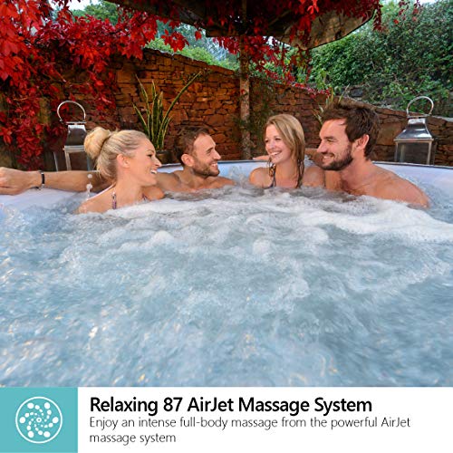 Lay-Z-Spa Vegas jacuzzi con spa inflable de Airjet, 4-6 personas, blanco