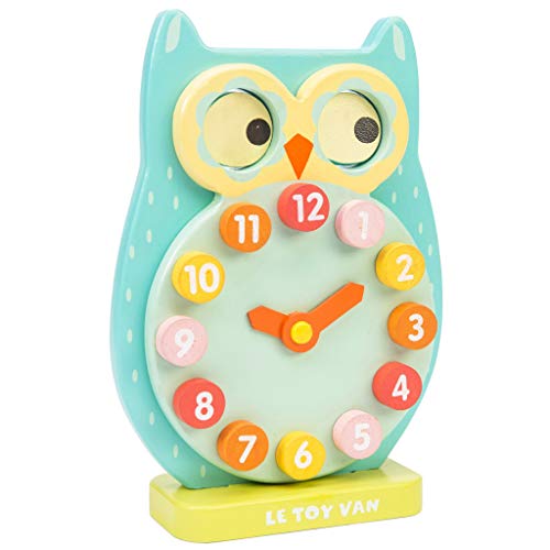 Le Toy Van Petilou - Reloj de Madera con diseño de búho Parpadeante