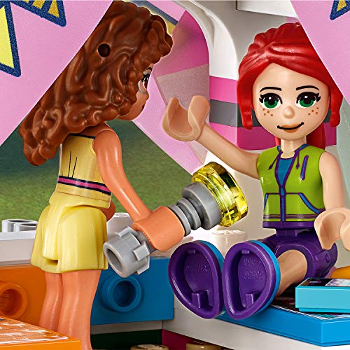 LEGO Friends - Glamping en la Naturaleza, Set de Construcción de Aventuras con Tienda de Campaña de Juguete y Bicicleta Roja, Incluye Muñecas de Olivia y Mia (41392)