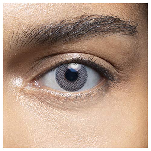 LENSART I Lentes de Contacto MUSCAT LIGHTGREY 1 Par 2 Piezas I 0.00 Dioptrías sin dioptrías I Diámetro 14.00 I Blandos | Ojos Lentillas de Naturales Colores Azul, Blanco, Grises Marron