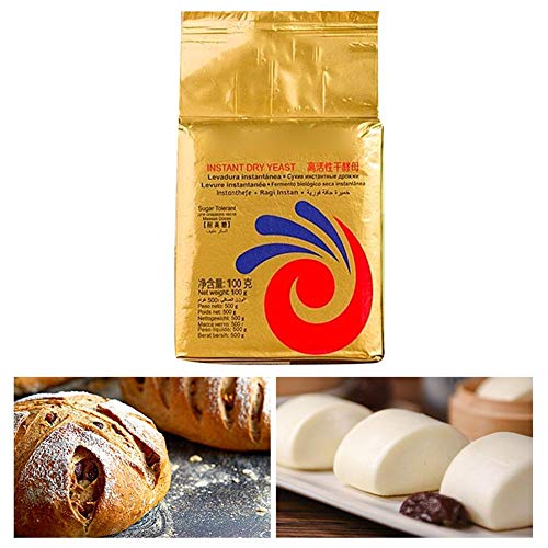 Levadura de panadería de gran capacidad, 100 g / 200 g de levadura seca activa, suministros de cocina de alta tolerancia a la glucosa para hacer pan. Pruebe panqueques, pasta, masa de pizza