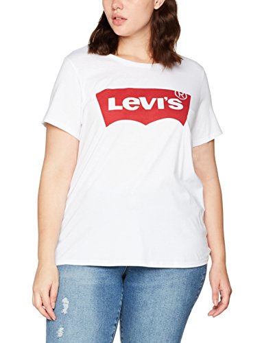 Levi's Plus Size Pl tee Camiseta, Blanco (Plus Batwing White 0000), 2X-Large para Mujer