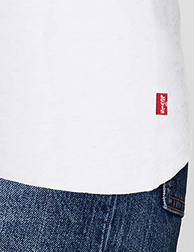 Levi's The Perfect Tee, Camiseta para Mujer, Blanco (White 297), Large