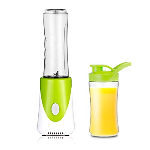 Licuadora Mini/Licuadora Portátil/Exprimidora Eléctrica de Frutas y Verduras/Compacta y Ligera/Licuadora Deportiva/Helado, Batido, Fruta, Verduras, Verde