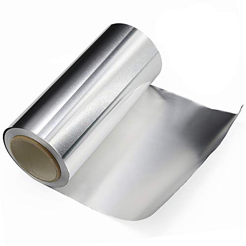 Lifreer - Película de aluminio para el cabello, para resaltar, Peluquería y pelo, rollo de papel de aluminio para bricolaje en el hogar y salón de belleza, 17 x 12 cm