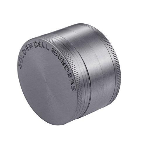 LIHAO 2" Grinder 4 Piezas Grinder Metálico con Rascador Polen para Hierbas y Especias (5cm, Plata Antigua)