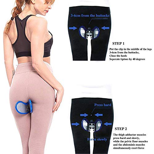 LILONGXI Nalgas Corrección,Pink Hips Trainer Inner Pelvis Thigh Trainer Muscle Exerciser,For Home Fitness Bodybuilding,Bladder Butt Controller Women Pelvic Floor Trainer