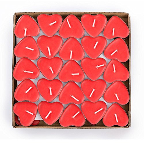 Romántico de Velas, Velas en Forma de Corazon, 9 Pcs Velas San Valentin, velas de té románticas en forma de corazón,Velas Corazon Rojas,Vela de Te  Roja,para Bodas,Compromisos,Día de San Valentín(Rojo) : : Hogar