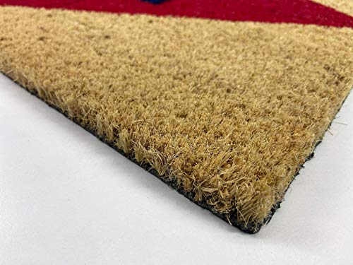 LucaHome - Felpudo de Coco Natural 70x40 con Base Antideslizante, Felpudo de Coco Divertido Metro Mi casa, Felpudo Absorbente Entrada casa, Ideal para Puerta Exterior o Pasillo