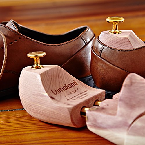 Lumaland Horma de Zapatos de alta calidad para hombres y mujeres en madera de cedro con doble resorte Unisex talla 38/39