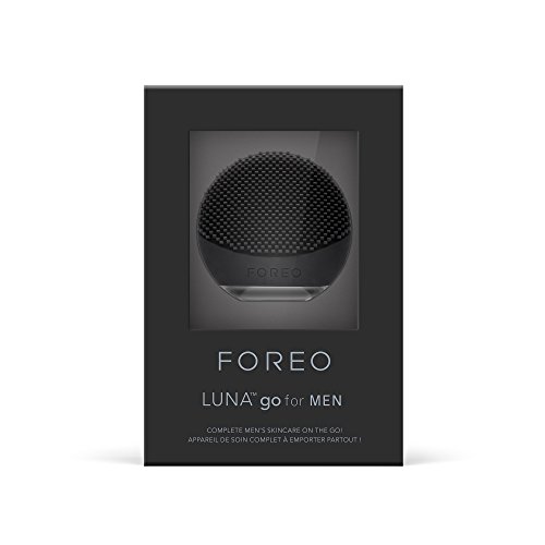 LUNA Go For MEN De FOREO Es El Cepillo Limpiador Facial De Silicona Que Proporciona Un Afeitado Más Cómodo Y Apurado, Reduciendo La Irritación Trás El Afeitado, Se Recarga A Través De USB