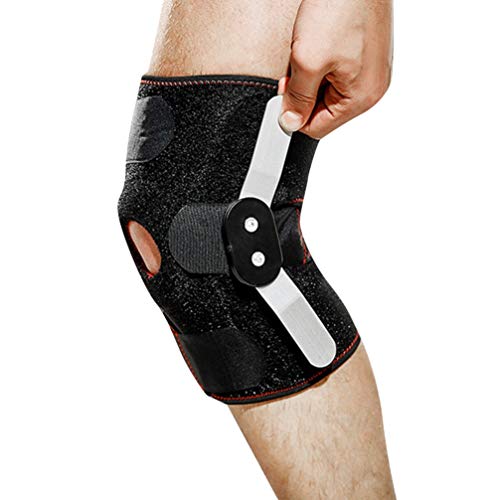 LUOEM Rodillera con Estabilizadores Laterales Protector de Rodilla para Hombres Almohadillas de Rótula Ajustables para Soporte de Rodilla