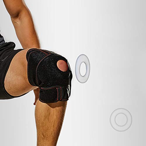 LUOEM Rodillera con Estabilizadores Laterales Protector de Rodilla para Hombres Almohadillas de Rótula Ajustables para Soporte de Rodilla