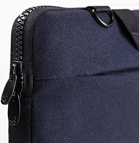 Luxburg® - Bolso acolchado con bandolera para ordenador portátil, bolsa de hombro multifuncional 15,6 pouces familia divertida