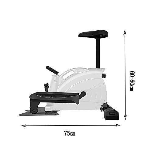 LYATW Sentado Paso a Paso, Paso a Paso aeróbico Inicio Mini Entrenador elíptico de Cubierta Dispositivos de Pantalla pequeña y de Alta definición de Pantalla de Tubo de Estufa Máquina