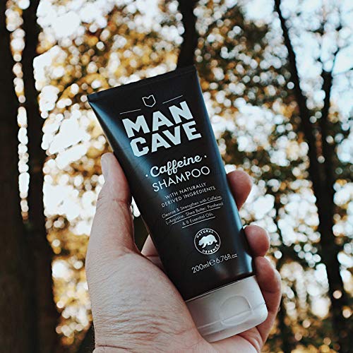 ManCave Hair Care Caffeine Shampoo Champú - 200 ml