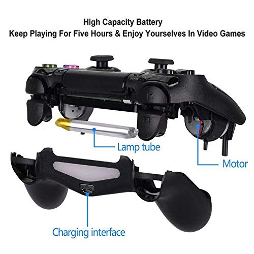 Mando Inalámbrico para PS4 / PC / Android, HONGLI Gamepad Wireless Bluetooth Controlador para Playstation 4 con Vibración Doble Remoto Joystick