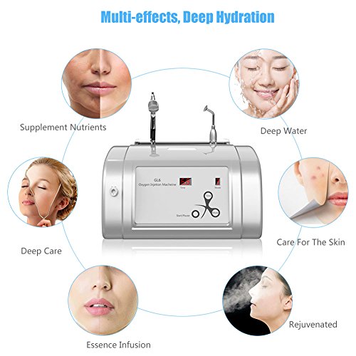 Máquina De Belleza Inyección Del Oxígeno Facial, Equipo De Belleza Hidratante Rejuvenecimiento Piel Jet Aerosol Terapia Estetica Pulverizador Agua Cara (blanco)