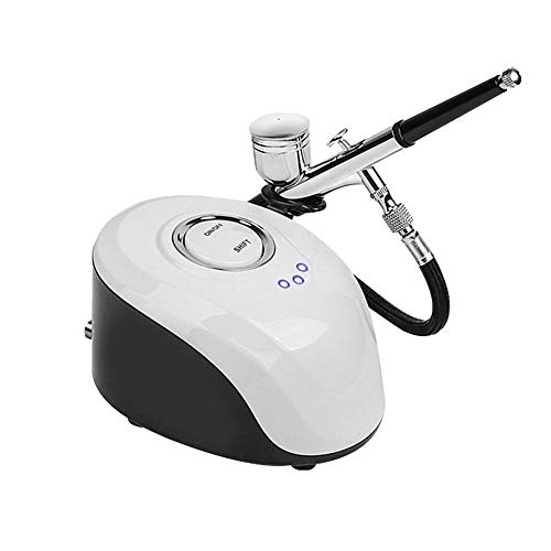 Máquina pulverizadora de oxígeno de agua Máquina pulverizadora facial Máquina para la piel Vaporizador facial, Máquina pulverizadora humectante portátil Compresor de rejuvenecimiento(Blanco)