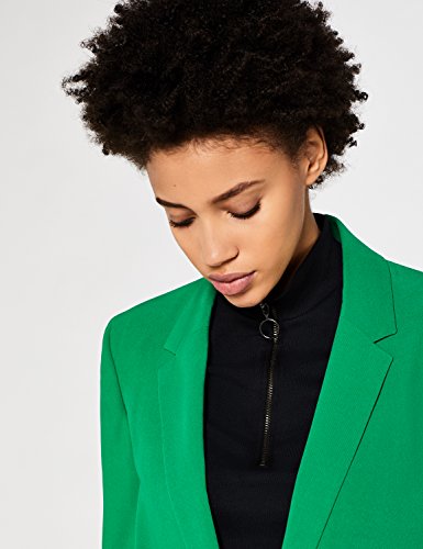 Marca Amazon - find. Chaqueta de Traje Entallada Mujer, Verde (Green), 40, Label: M