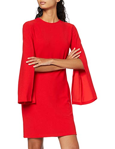 Marca Amazon - find. Vestido Mujer, Rojo (Racing Red), 38, Label: S