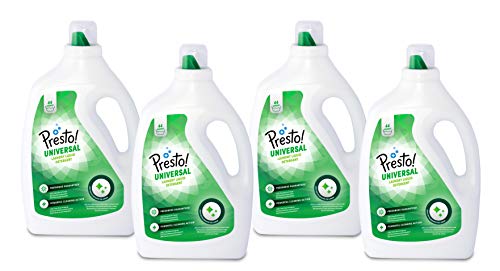 Marca Amazon - Presto! Detergente universal líquido, 176 lavados (1 paquete con 4 unidades, 44 cada uno)