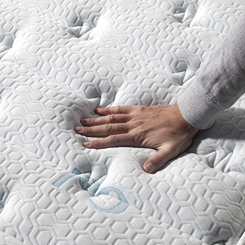 marckonfort Colchón Visco-Gel Feran Ice 90x190 cm, 22 cm Altura con 1 cm de Visco-Gel de 65 kg/m3 + Independencia de lechos + Firmeza: Media + Extremadamente Durable