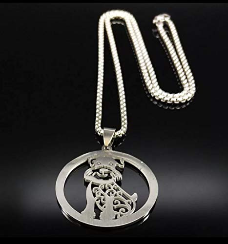 Marni’s - Collar Mujer Perrito Schnauzer - Regalos Originales para Mujer - Colgante Mujer Cadena Larga - Regalo Madres, Regalos para Amigas Originales - Joyas Mujer (Schnauzer)