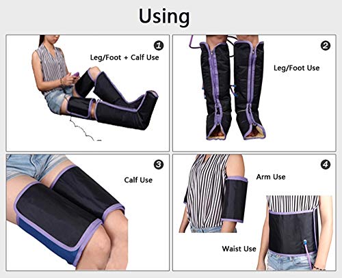 Masajeador de aire para piernas y pies y calentador de rodilla, pie eléctrico Rodillera de pie, alivio del dolor de rodilla Artrosis Artritis reumatoide para el cuidado de la rodilla