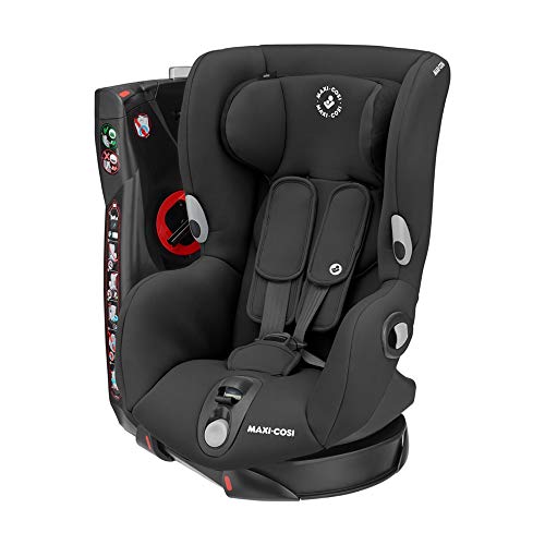 Maxi-Cosi 8608671110 Axiss Silla coche giratoria 90 grados y contramarcha grupo 1, silla auto bebé 9 meses- 4 años (9-18 kg), reclinable en múltiples posiciónes, color authentic black