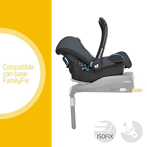 Maxi-Cosi CabrioFix Silla coche bebé, silla de auto infantil reclinable y de alta seguridad, portabebé 0 - 12 meses, 0 - 13 kg, color essential graphite