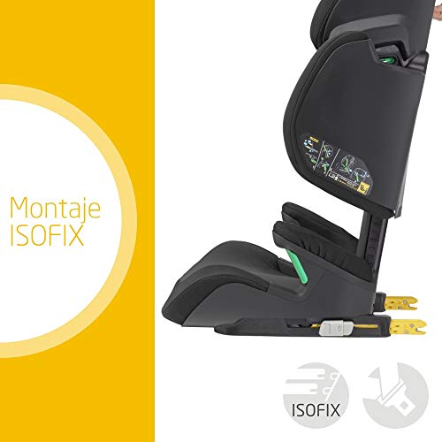 Maxi-Cosi Morion Silla auto Grupo 2/3 isofix I-Size, 15 - 36 kg, crece con el niño en altura desde 100 hasta 150 cm (3.5 - 12 años), color negro