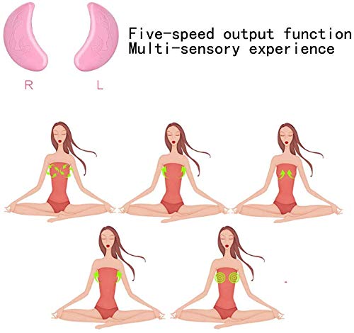 Mejora De Leche Eléctrico Massager Del Pecho Del Instrumento Con Gel Patch, 5 Marchas, Wireless.