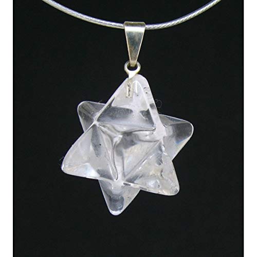 Merkaba Collar en Cuarzo Blanco