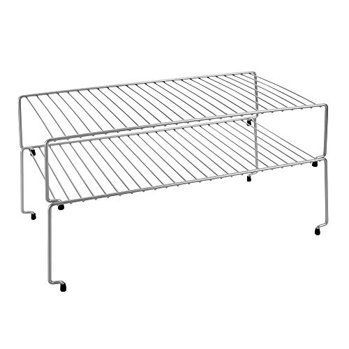 Metaltex SKY -Estante organizador apilable, 47x23x26 cm, gris