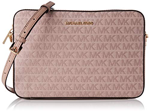 Michael Kors Jet Set, LG EW CROSSBODY para Mujer, SFTPINK/CERVATILLO, Large