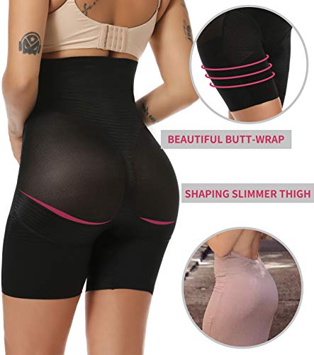 MISS MOLY Pantalones Moldeadora Braga Shapewear Sin Costuras Faja Reductora Adelgazante Braguita Cintura Alta Shaping Panty Butt Lifter Pantalón Elástico Invisible Body Shaper Lenceria para Mujer