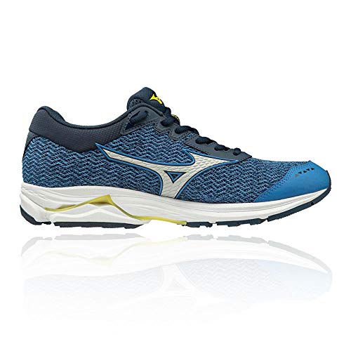 Mizuno Wave Rider TT Neutralschuh Herren-Blau, Dunkelblau, Zapatillas de Running Calzado Neutro para Hombre, Bleu Blanc, 43 EU