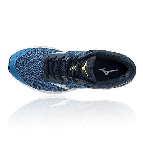 Mizuno Wave Rider TT Neutralschuh Herren-Blau, Dunkelblau, Zapatillas de Running Calzado Neutro para Hombre, Bleu Blanc, 43 EU